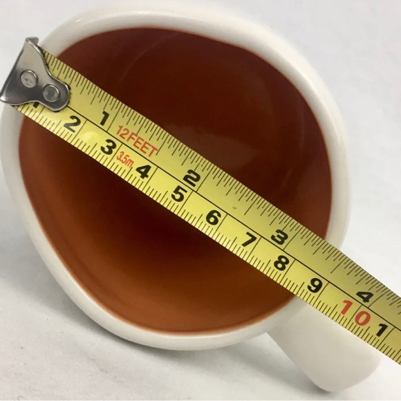 Rae Dunn Orange Interior Thanksgiving Holiday Mug “Stuffed” Dimpled Large Cup - Picture 13 of 13